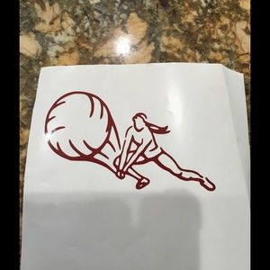 Volleyball Girl vinyl decal